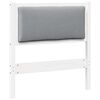 vidaXL T&ecirc;te de lit Autre Blanc 75 cm Bois massif en pin