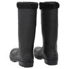 vidaXL Bottes de pluie avec chaussettes amovibles noir taille 44 PVC