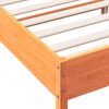 vidaXL Cadre de lit sans matelas cire marron 180x200cm bois pin massif