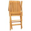 vidaXL Chaises de jardin pliantes lot de 8 61x67x90cm bois massif teck