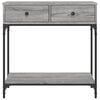 vidaXL Table console sonoma gris 75x34,5x75 cm bois d'ingénierie