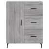 vidaXL Buffet haut Sonoma gris 69,5x34x180 cm Bois d'ing&eacute;nierie