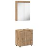 vidaXL Ensemble de mobilier de salle de bain TULUM 2 pc