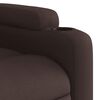 vidaXL Fauteuil inclinable &eacute;lectrique Marron fonc&eacute; Tissu