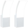 vidaXL Appliques murales LED d'ext&eacute;rieur 2 pcs blanc