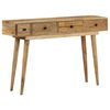 vidaXL Table console 118x30x77 cm Bois de manguier massif