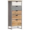 vidaXL Armoire à tiroirs 45x30x105 cm Bois de manguier massif
