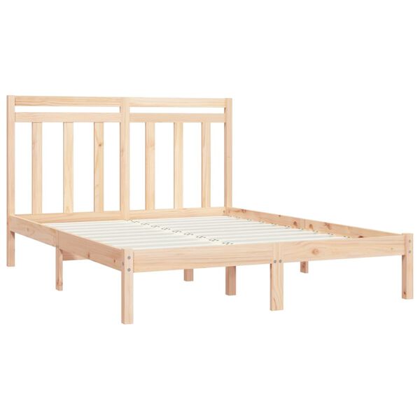 vidaXL Cadre de lit sans matelas 120x190 cm bois massif