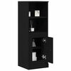 vidaXL Highboard Ch&ecirc;ne noir 36 x 35,5 x 103,5 cm Bois d'ing&eacute;nierie