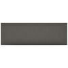 vidaXL T&ecirc;te de lit murale 12 pc 90 x 30 cm Gris tissu