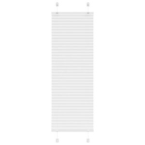 vidaXL Store pliss&eacute; blanc 40x100 cm largeur du tissu 39,4 cm polyester