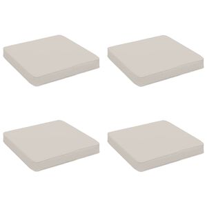 vidaXL Coussins de si&egrave;ge 4 pi&egrave;ces VUGHT 4 pcs 100 % polyester Blanc