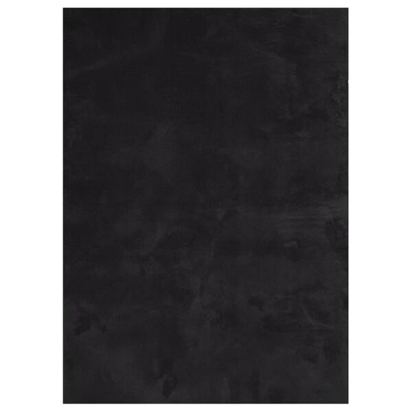 vidaXL Tapis HUARTE à poils courts doux et lavable noir 200x280 cm