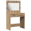 vidaXL Table de Toilette Ch&ecirc;ne artisanal 78,5 x 41 x 135 cm