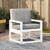 vidaXL Chaise de jardin blanc 57,5x63x76 cm bois de pin massif