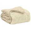 vidaXL Duvet d'hiver Cr&egrave;me 140 x 220 cm Microfibre et polaire Teddy