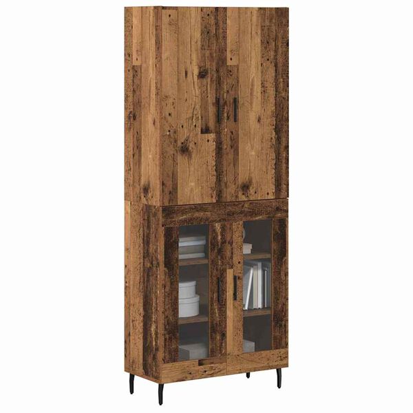 vidaXL Haut Armoire Bois ancien 69,5 x 34 x 180 cm Bois d'ingénierie