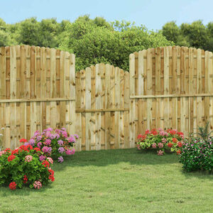 vidaXL Portail de jardin Bois de pin impr&eacute;gn&eacute; 100x150 cm
