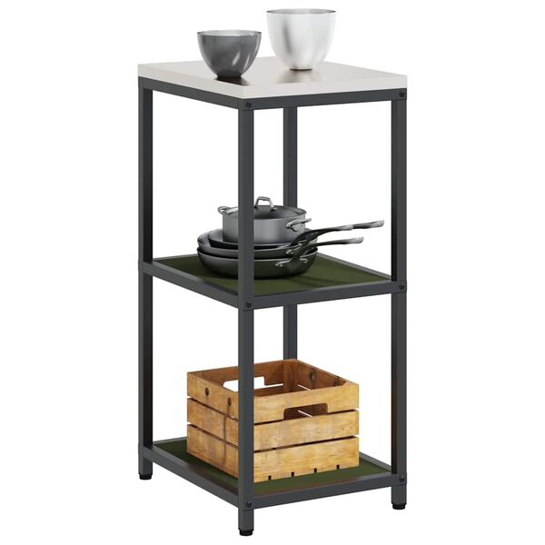 vidaXL Rangement de cuisine Vert olive 60 x 50 x 92 cm Acier