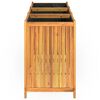 vidaXL Jardini&egrave;re avec doublure 150x50x75 cm bois massif d'acacia