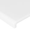 vidaXL Sommier à lattes de lit avec matelas Blanc 80x200 cm Similicuir