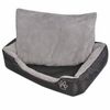 vidaXL Lit pour chiens avec coussin rembourr&eacute; Taille L Noir