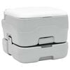 vidaXL Kit de Toilettes de Camping 2 pcs Gris et blanc