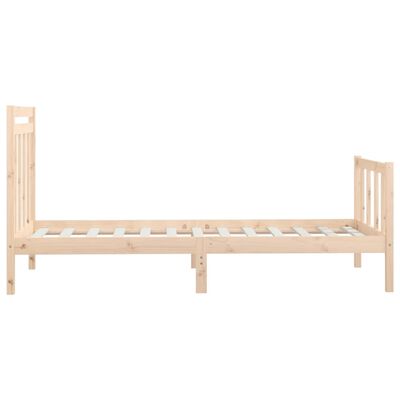 vidaXL Cadre de lit sans matelas bois de pin massif 90x200 cm