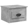vidaXL Tables de chevet murales 2 pcs gris b&eacute;ton 41,5x36x28 cm