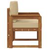 vidaXL Canap&eacute; d&rsquo;ext&eacute;rieur Bois d'acacia massif et polyester Naturel