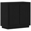 vidaXL Buffet Ch&ecirc;ne noir 80 x 40 x 75 cm Bois d'ing&eacute;nierie