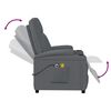 vidaXL Fauteuil de massage &eacute;lectrique Anthracite Similicuir