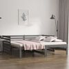 vidaXL Lit coulissant sans matelas gris 2x(80x200)cm