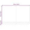 vidaXL Auvent R&eacute;tractable Bordeaux 350 x 200 cm Polyester et m&eacute;tal