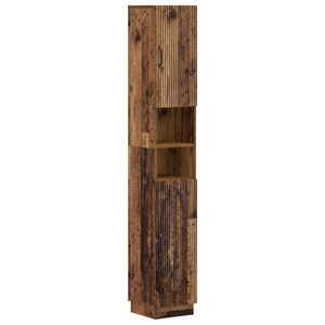 vidaXL Armoire de Salle de Bain avec &Eacute;tag&egrave;re Ouverte HOORN Bois ancien