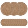 vidaXL Dessous de verre en herbe marine 50 pcs Naturel &Oslash; 30 cm