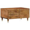 vidaXL Table basse 80x50x40 cm bois de manguier massif