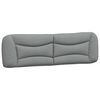 vidaXL Coussin de t&ecirc;te de lit Hvar gris clair 193 cm tissu