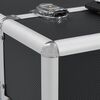 vidaXL Mallette à maquillage 37x24x35 cm Noir Aluminium