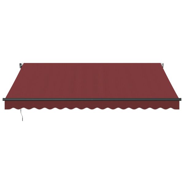 vidaXL Auvent r&eacute;tractable automatique bordeaux 400x350 cm