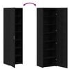 vidaXL Haut Armoire 2 pcs Ch&ecirc;ne noir 50 x 42,5 x 185 cm