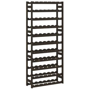 vidaXL Casier &agrave; bouteilles pour 77 bouteilles noir bois pin solide