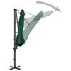 vidaXL Parasol de jardin avec base portable vert
