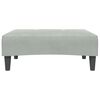 vidaXL Repose-pied gris clair 77x55x31 cm velours