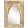 vidaXL Miroir peint &agrave; la main 40x55 cm Bois de manguier solide