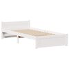 vidaXL Cadre de lit sans matelas blanc 75x190 cm bois de pin massif