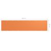 vidaXL &Eacute;cran de balcon Orange 90x400 cm Tissu Oxford