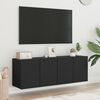 vidaXL Meubles TV muraux 2 pcs noir 60x30x41 cm