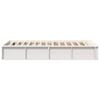 vidaXL Cadre de lit Blanc 100 x 200 cm Bois de pin massif