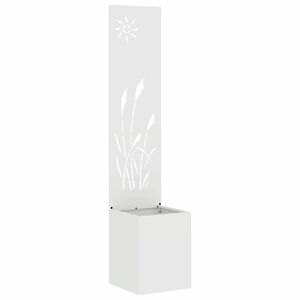 vidaXL &Eacute;cran de confidentialit&eacute; de jardin Fretwork Blanc 32 x 150 cm